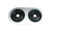Grommet Seal-2 Hole-1/2" I.D. Hole-3"x5 3/4"-Part#GS10032H8