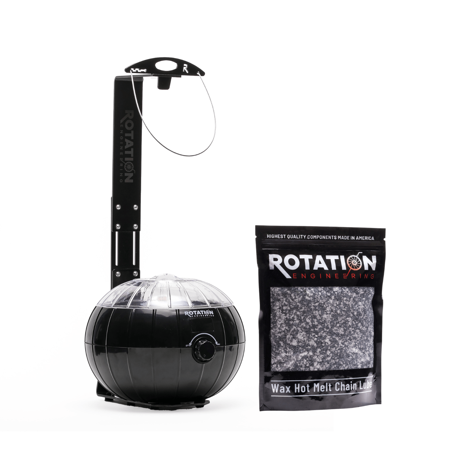 Chain Waxing System, with ½ LB of Wax Hot Melt Chain Lube